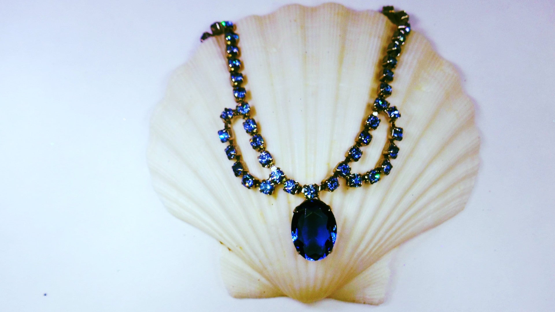 Titanic Blue Juliana Style Necklace from Delizza & Elster