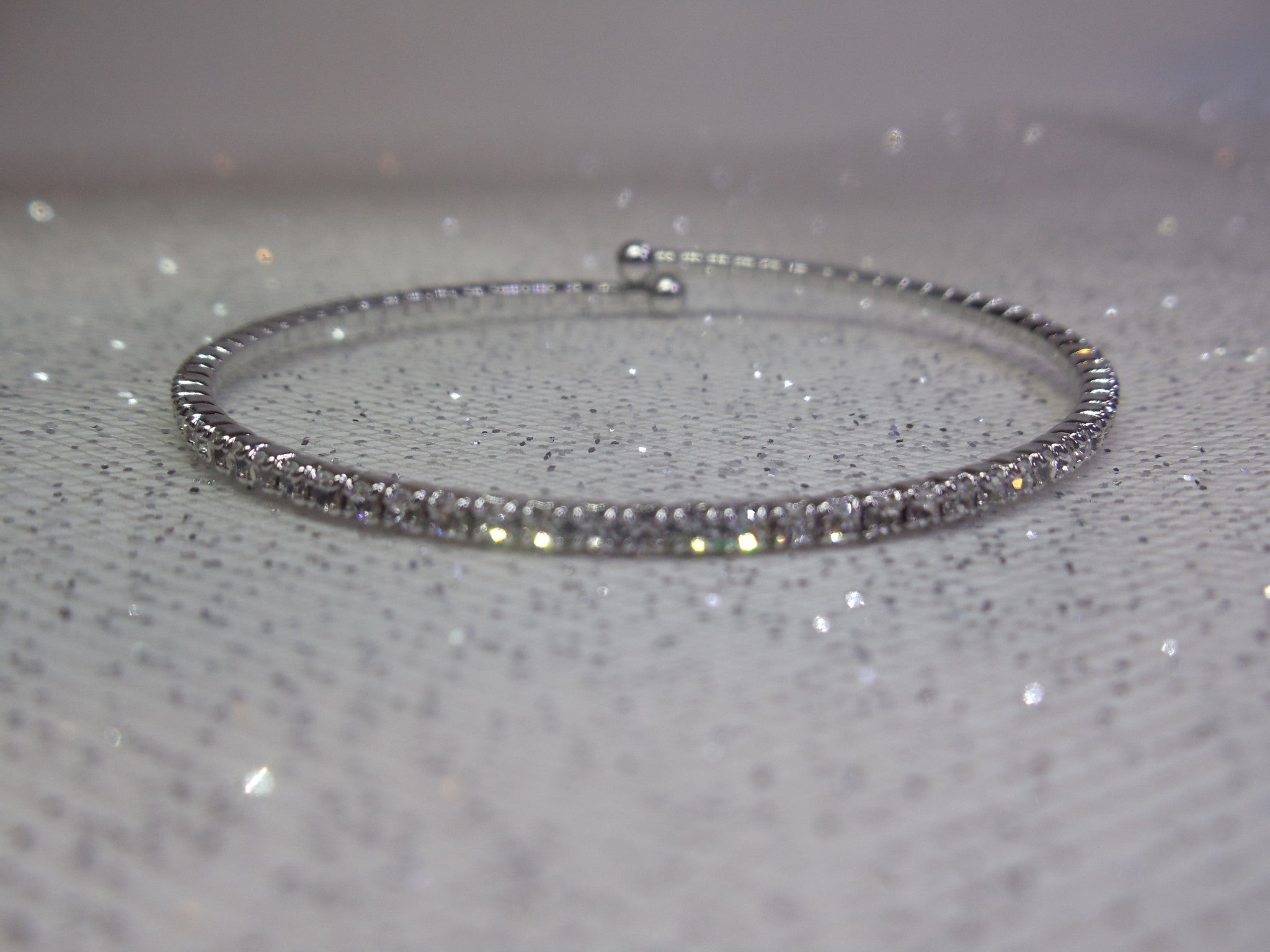 Rave Single Bangle Silver Tone